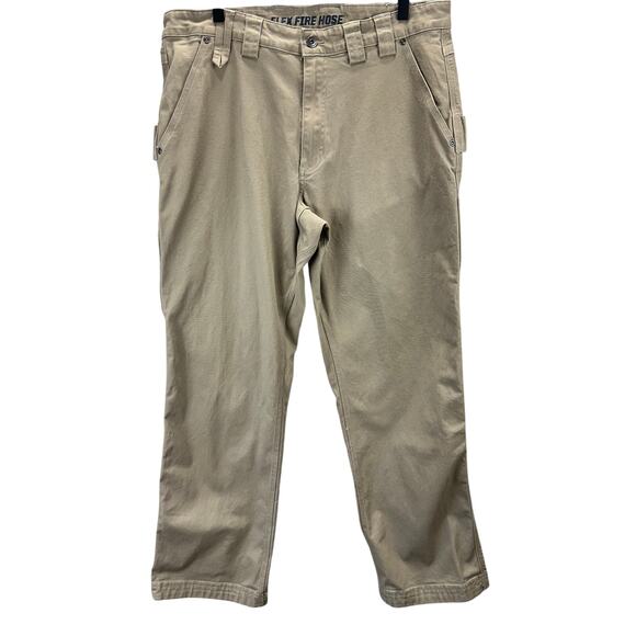 Duluth Trading Flex Fire Hose Canvas Carpenter Pants Mens Size 36x32 Relaxed Fit - Picture 1 of 8